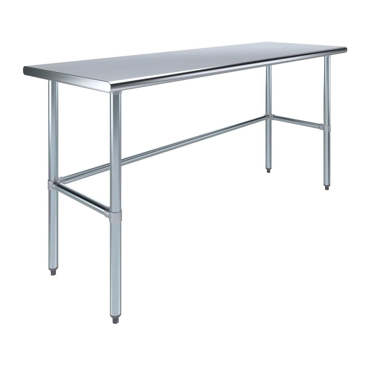 KPS Commercial Stainless Steel Work Table with Crossbar โ 30" x 36" NSF Certified Heavy Duty Prep Table for Restaurant, Kitchen, or Food Truck