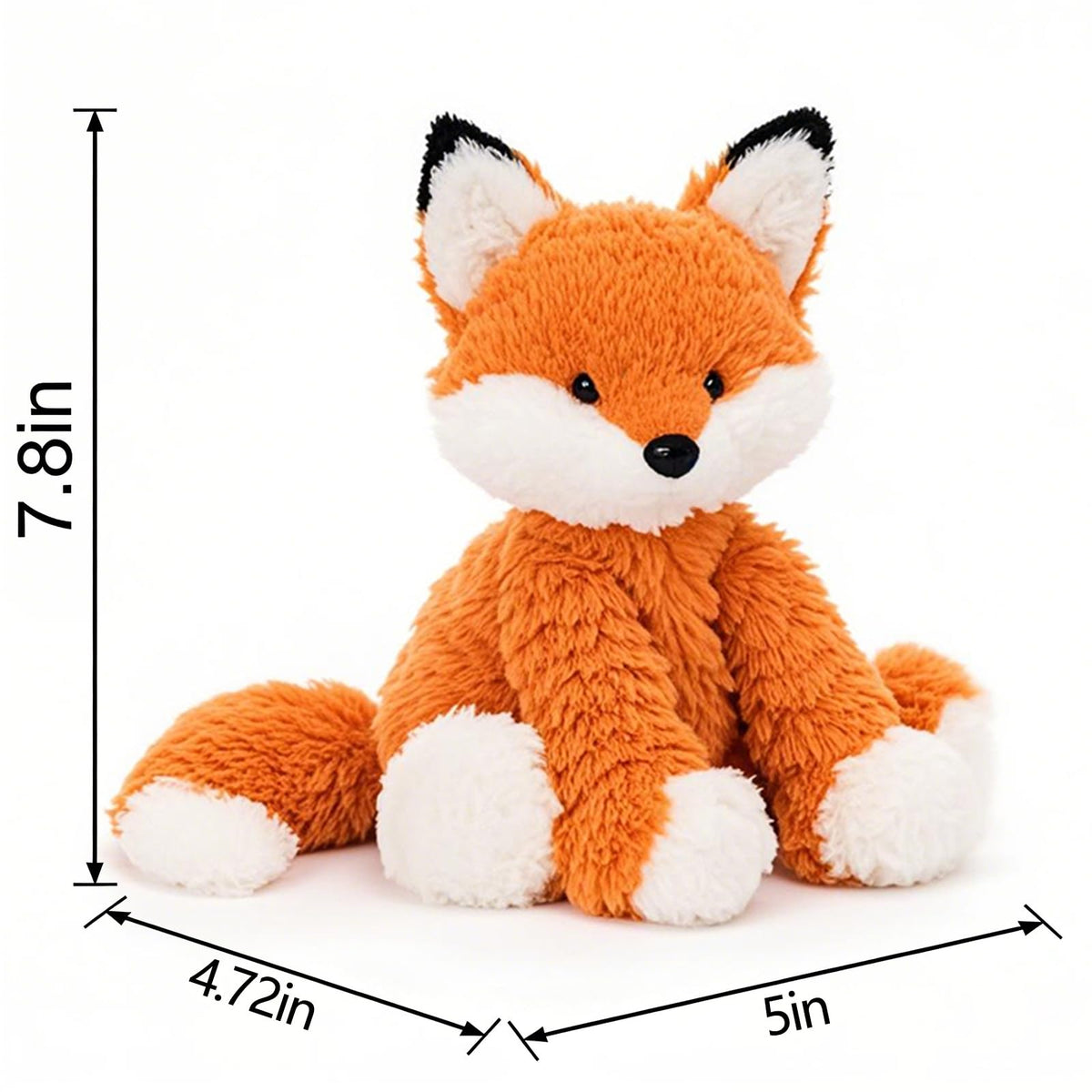 Fox Stuffed Animal – Cute Orange Fox Plush Toy for Kids & Adults – Birthday Surprise & Room Decor –A Cuddly Companion for Everyday hugs and Bedtime