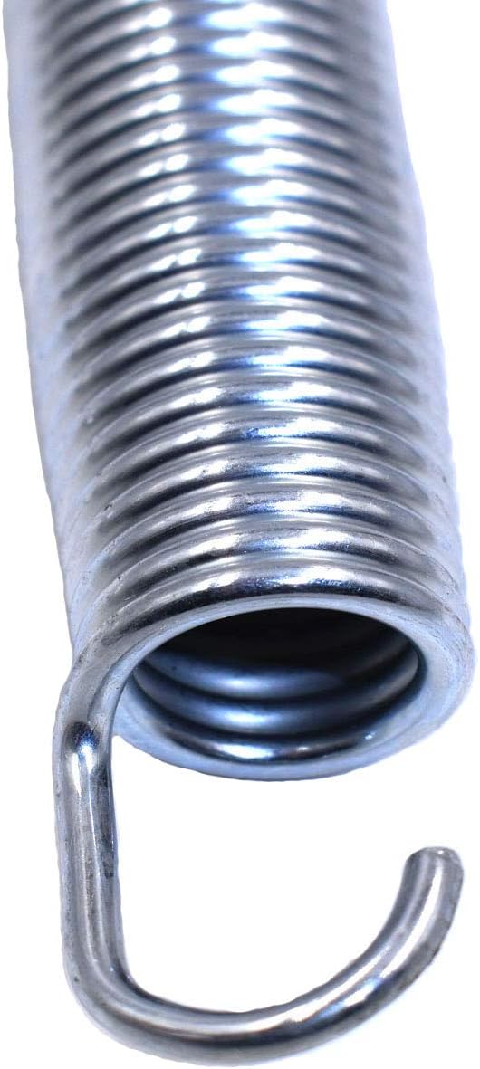 6.5" Trampoline Springs Heavy Duty Galvanized Steel Replacement Spring Set ,Come with Free Triangle Hook-Hook(10 Pieces)