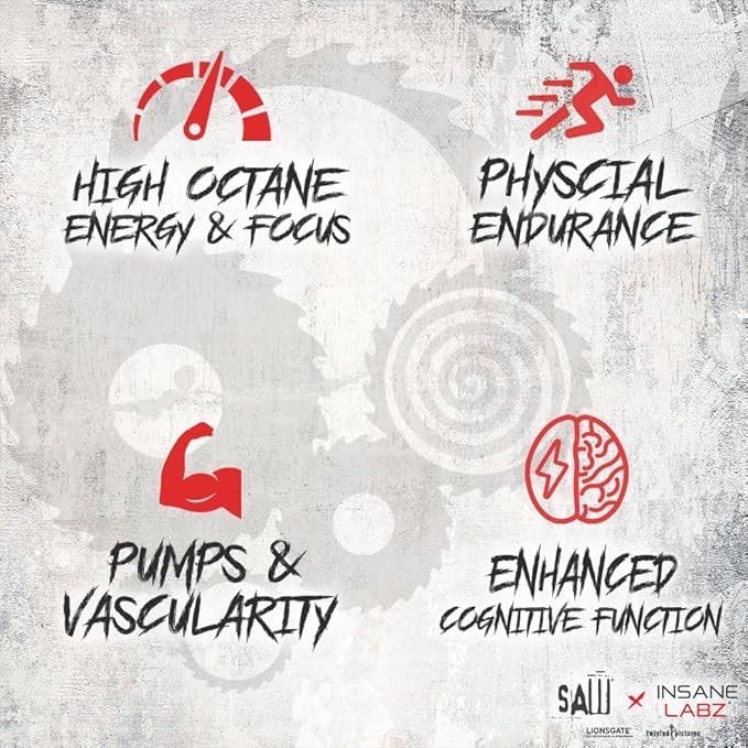 Insane Labz Psychotic Saw®, High Stim Pre Workout Powder with OxyGold??and AMPiberry®, Extreme Lasting Energy with Teacrine®, Focus with CognitIQ® and Endurance with Beta Alanine, 30 Srvgs, Grape