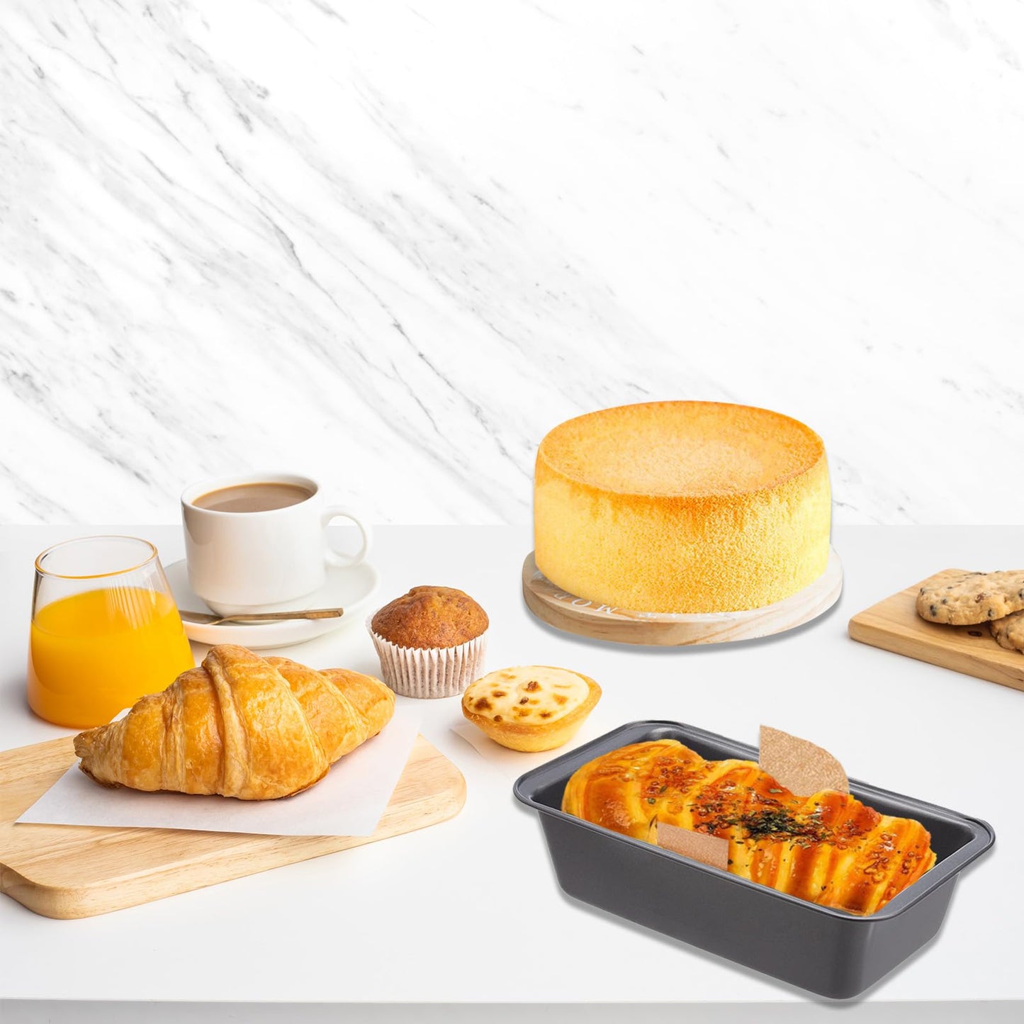 Incycall 100Pcs Loaf Pan Liners, Bread Pan Parchment Liners for Baking Toast Bread, Cakes, Banana Bread, Cookies, Brown,Ideal for Parchment Paper for Baking Loaf Pans
