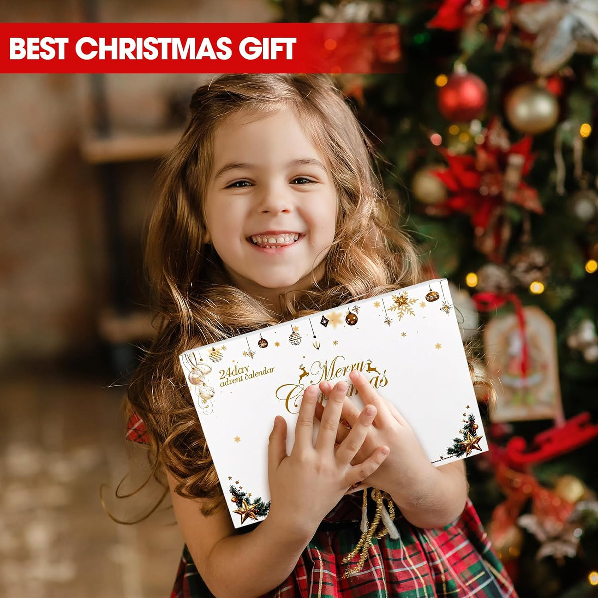 Skiennix Christmas Advent Calendar Bracelets - 24 Days of Fun Countdown | 14 Collectible & 10 DIY Jewelry Kits for Teens & Kids