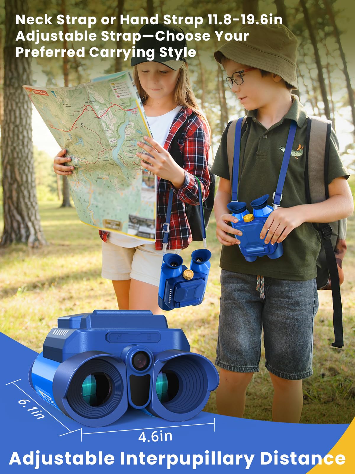 Acoath Binoculars for Kids with Night Vision Camera, Kids Telescope, 10X Optical Zoom, Magic Adventures Telescope Toys Gifts for Age 3, 4, 5, 6, 7, 8, 9, 10+ Years Old Boys Girls