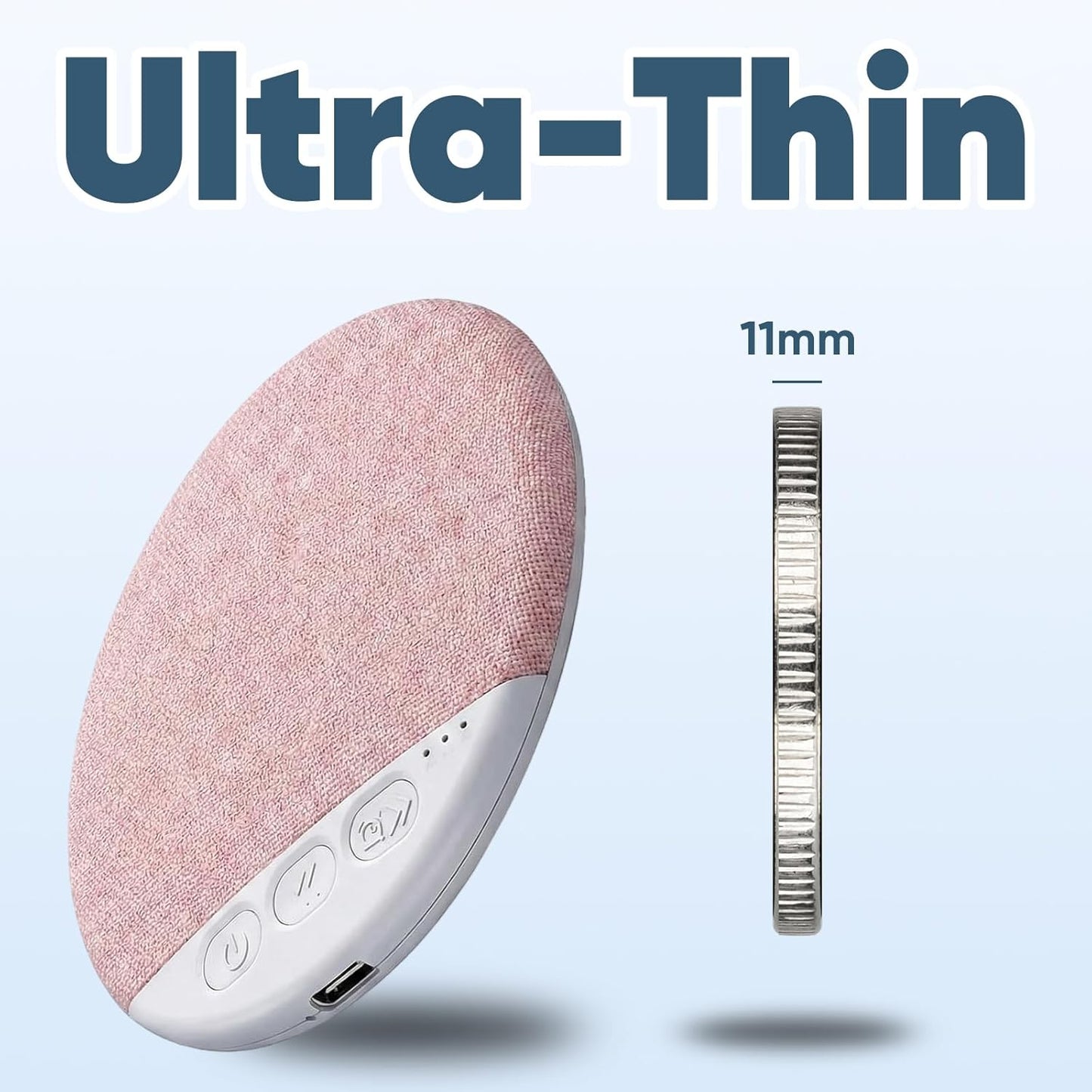 Viuvoiul 2026 Sleep Pillow Speaker, New Bluetooth Pillow Speaker,Portable Bluetooth Under Pillow Speaker with White