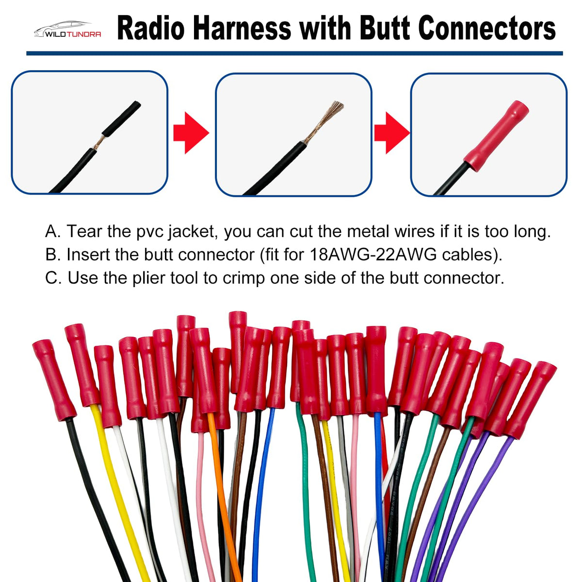 10Pin&6Pin RAV4 4Runner Radio Wiring Harness with Antenna Kit Compatible with Toyota Camry Corolla Highlander Prius