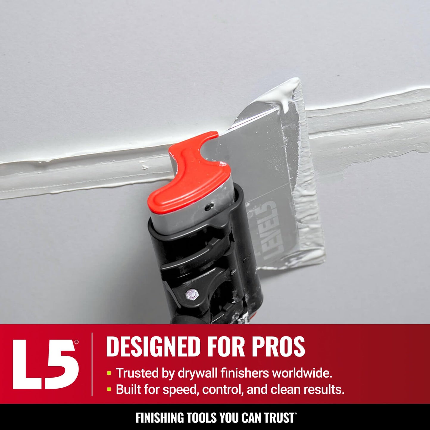 LEVEL5 48-Inch Skimming Blade | Precision 0.3mm German stainless steel blade insert (replaceable), ergonomic aluminum blade profile | 4-948