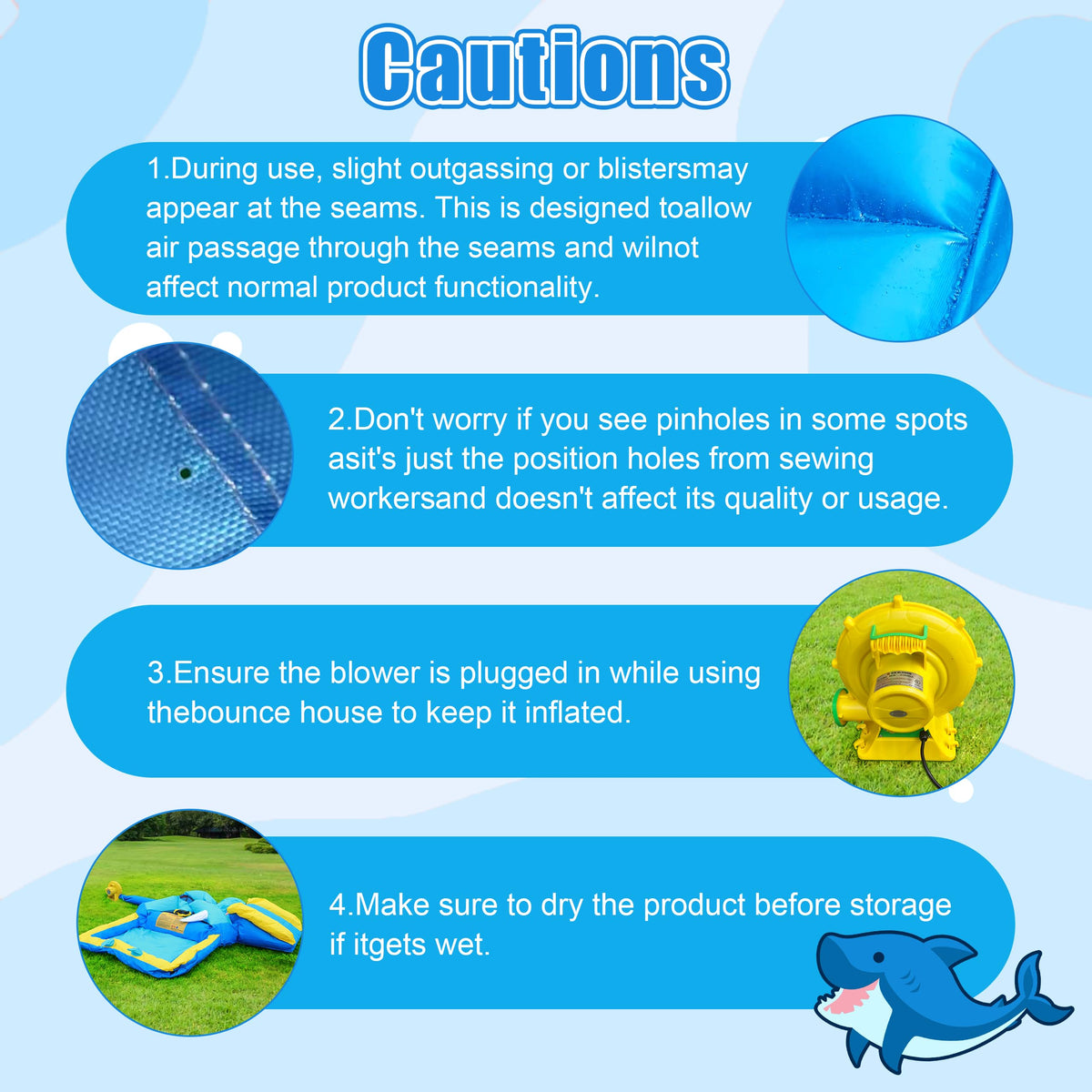 Culaluva Inflatable Bounce House: Jump Bouncer Castle Slide Combo - 7 in 1 for Kids 3-6 - with 370W Blower - for Indoor Outdoor Play