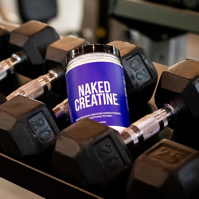 NAKED Pure Micronized Creatine Monohydrate – 200 Servings, 1,000g Bulk – Vegan, Non-GMO, Gluten & Soy Free - Muscle Building, Strength Training, Gym & Fitness Supplement