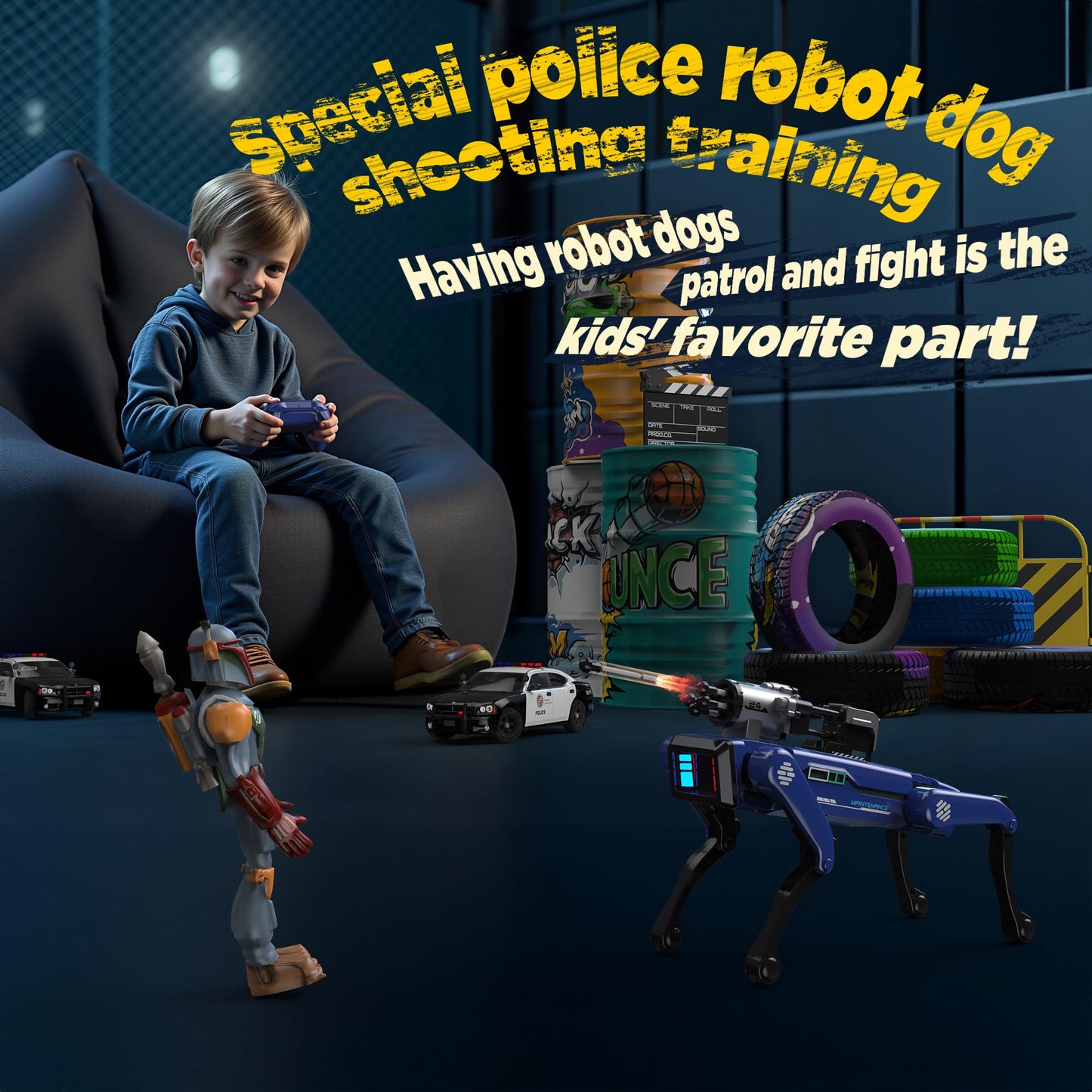TUEESN Smart Robot Dog - Interactive STEM Toys with Voice & Remote Control, 30+ Lifelike Actions, Programmable Play, 25m Range, Durable & Safe - Best Gift for Kids 6-12