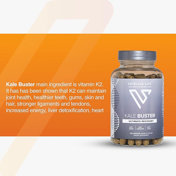 New from Kale Buster | Ultimate Joint Support | Increased Energy | Decreased Brain Fog | Loaded with Vitamin K2 | Better Than Kale | Dave Asprey?ā¢s Favorite |120 Capsules (60Day Supply)