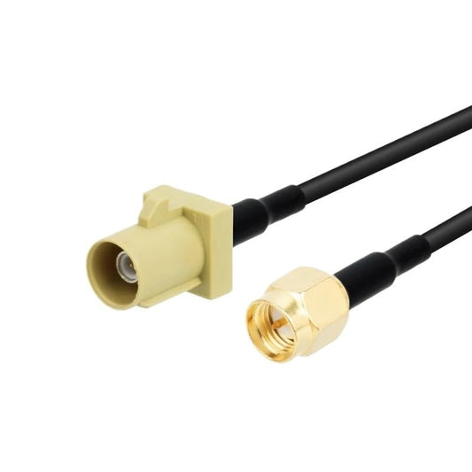 bodateng RG174 50Ohm Cable(0.65ft-0.2m) LIHUA Fakra K Male/Female Coaxial Cable for Car Satellite GSM Cellular for Car