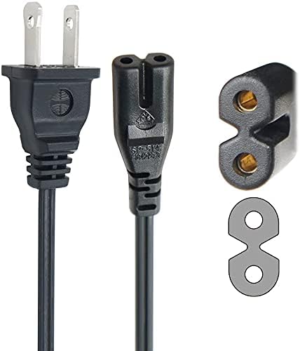 BestCH 110V 120V 50-60Hz Exos-9 Exos9 Power Input: - AC in Power Cord Outlet Plug Cable Lead for Aiwa Portable Boombox