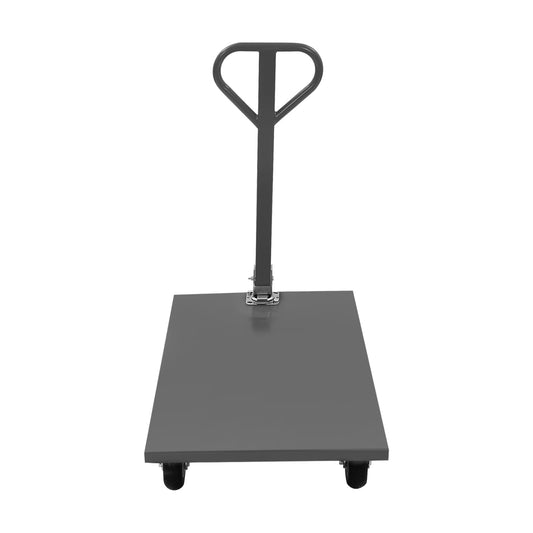 36 x 24 inch Heavy Duty Platform Truck, Industrial Flat Dolly Cart with 2000lb Capacity, Metal Platform Cart, Moving Flatbed Cart with Wheels and 360 ° Rotatable Handle