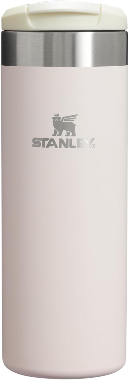 Stanley AeroLight Transit Bottle 16 oz - Lightweight Insulated Stainless Steel | Leak-Resistant Travel Mug | Rose Quartz