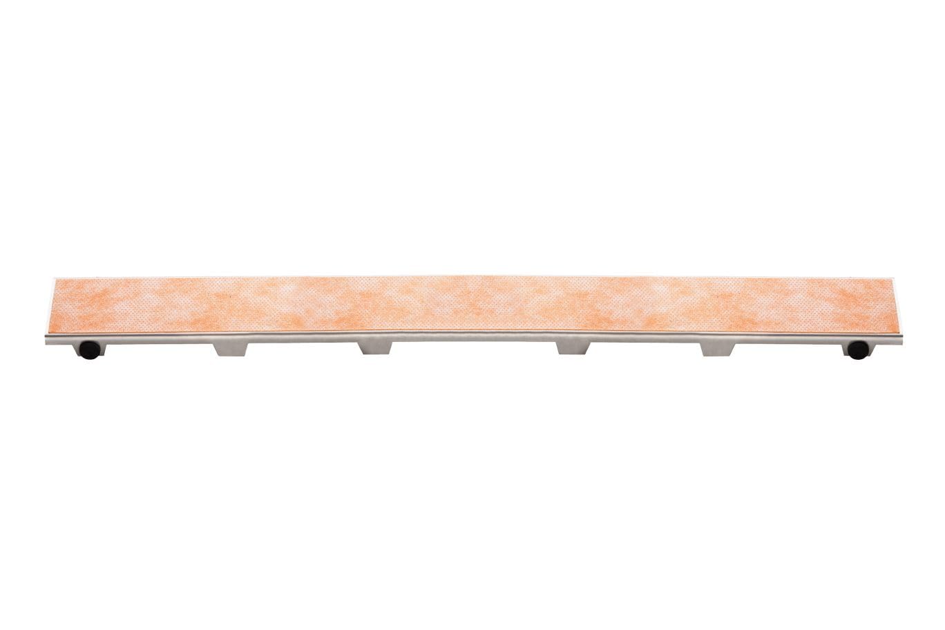 Schluter Kerdi-Line Frameless Grate Assembly for Ceramic & Stone Tiles - Use with Center Outlet Channel Body - Tile Design, 60" Length - KL1DRE150