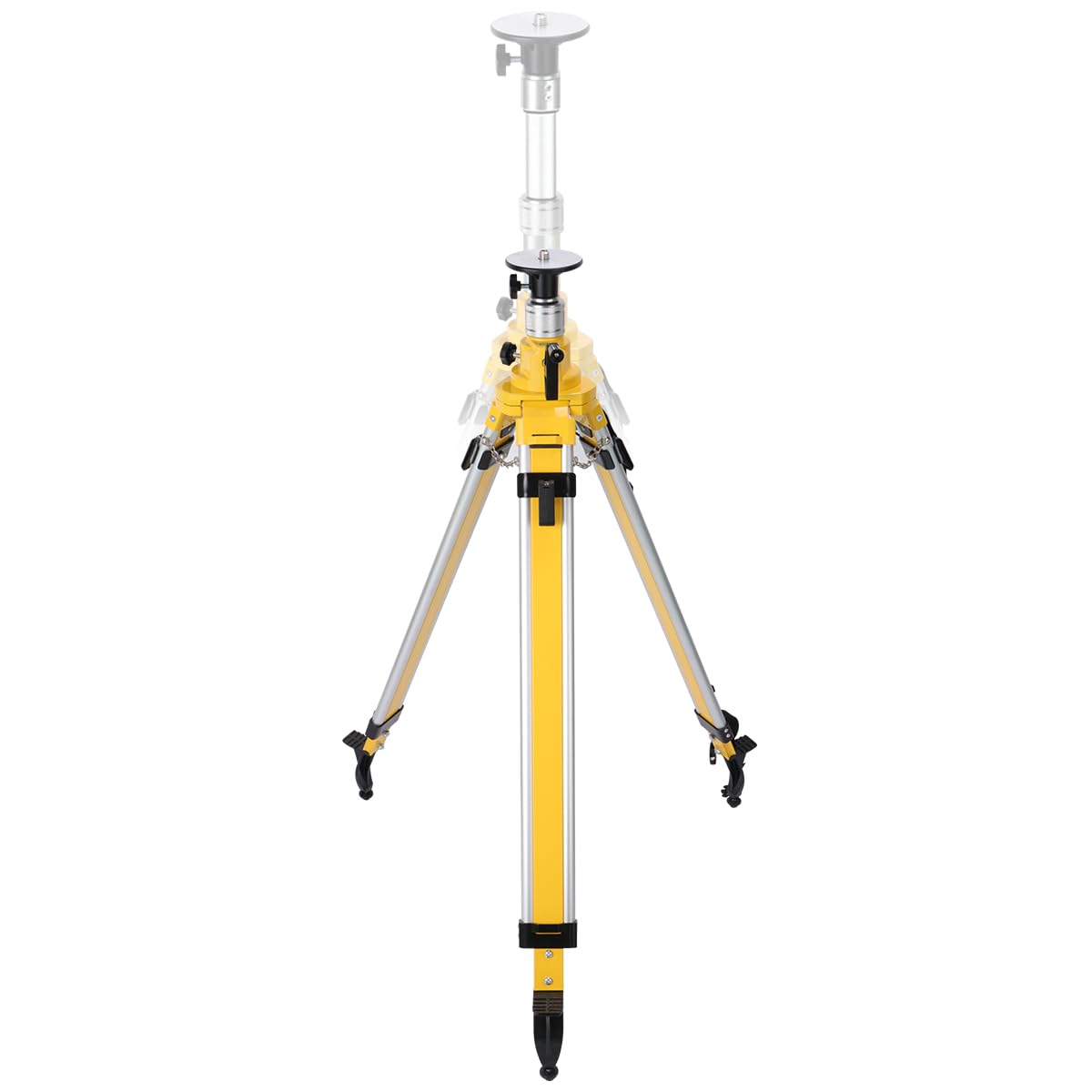 MOETER Heavy Duty Elevator Tripod for Laser Level, Adjustable Legs Surveying Tripod, 43.3" to 106.3" Height Adjustable for Cross & Rotary Lasers, Auto Levels, Theodolites, and Total Stations