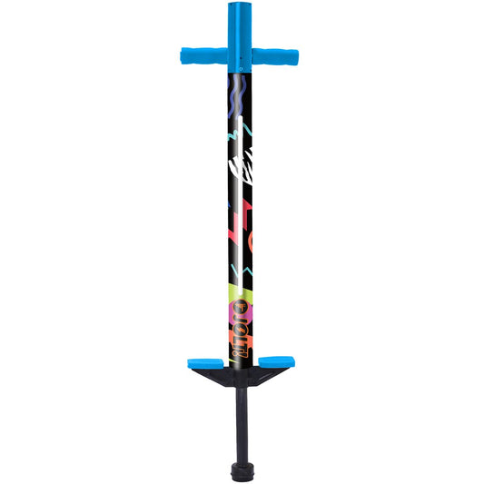 Flybar Jolt Pogo Stick for Kids, Perfect for Beginners w/Foam-Covered Metal Frame, Handles & Padding, Non-Slip Foot Pads, Wide Tip, Outdoor Active Play Toy for Boys & Girls, Ages 6+, Retro Rocket LED