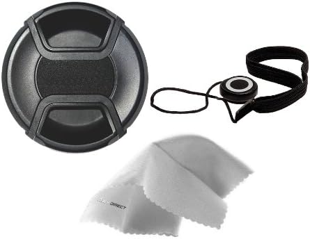 Digital Nc Pinch T7i (62mm) Lens Cap Center for Canon EOS Rebel + Lens Cap + Microfiber Cloth