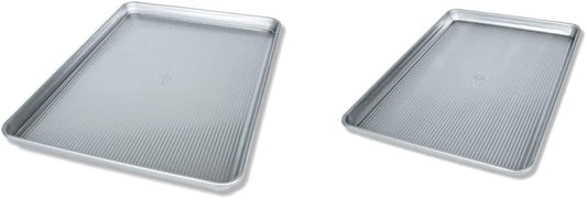 USA Pan Extra Large Half Sheet Baking Pans - Commercial Grade Aluminized Steel Bakeware