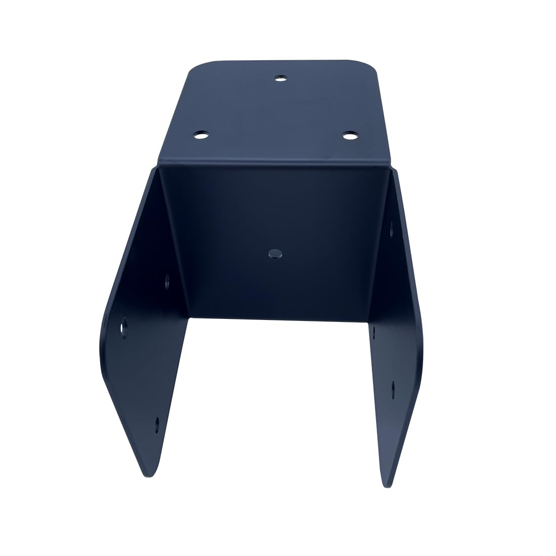 Jouray 4 Pcs Black 4x4 Deck Post Caps & Tie Brackets, 14 Gauge Steel Post Anchor Connectors for Metal to Wood Posts