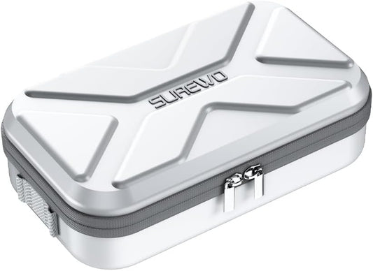 3 3 3 SUREWO Osmo Pocket Case, Portable PU Storage Protective Bag for DJI Osmo Pocket Standard kit and DJI Osmo Pocket