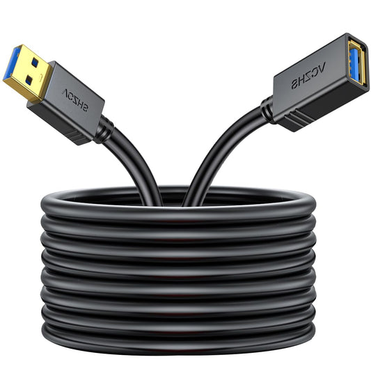 3.0 20 22AWG 5Gbps VCZHS Tech USB Extension Cable FT, Heavy-Duty Power Wire, USB Extender Cord, High-Speed Type A Male