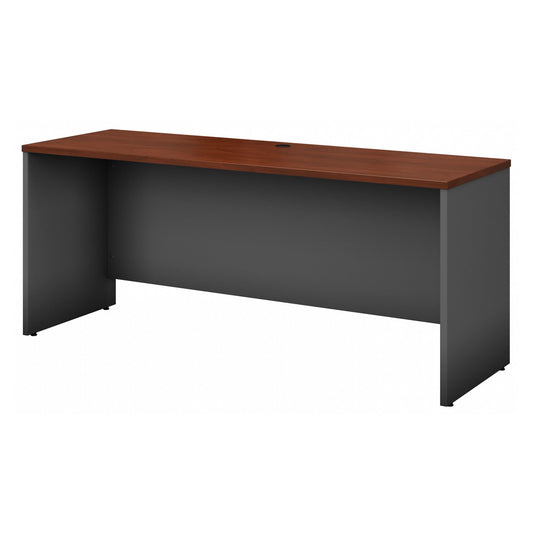 Bush Business Furniture Series C 72W Credenza Desk in Hansen Cherry, Large Computer Table for Home and Professional Office
