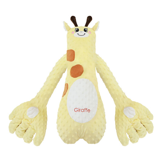 DAOLUAN Baby Soothers Toys, Cute Animal Plush Stuffed Doll Toy for Girls Boys, Portable Dinosaur Unicorn Figure Soothing Dolls for Home and Travel (Yellow, OneSize)
