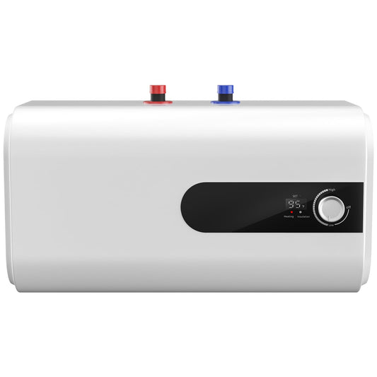 4Gallon Mini Tank Water Heater Electric, 1500W Under Sink Hot Water fot Point of Use, 110V Instant Hot Water Heater for Kitchen, Office