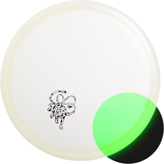 Yikun Stable Midrange Disc Golf Disc - 165-176g Glow-in-The-Dark & Standard Options | Reliable Flight for Outdoor Sports & Games | PDGA Approved (Color May Vary)