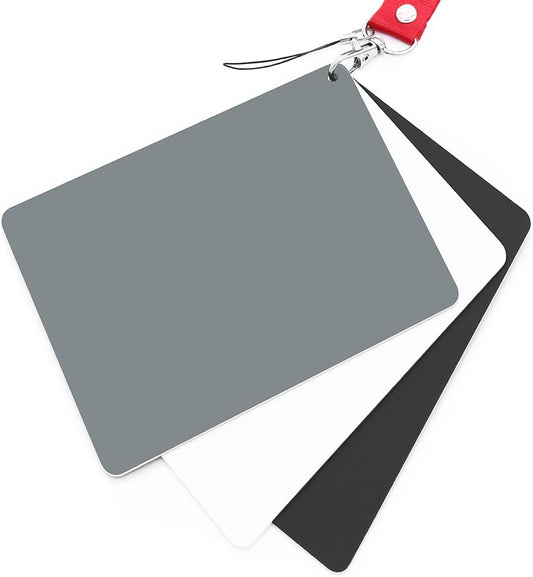18% Film,5.3"x 7.28" Anwenk Grey Card White Balance Card Exposure Photography Card Custom Calibration Camera Checker