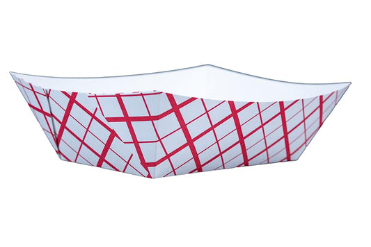 Southern Champion Tray 0433 #1000 Southland Paperboard Red Check Food Tray, 10 lb Capacity (Case of 250)