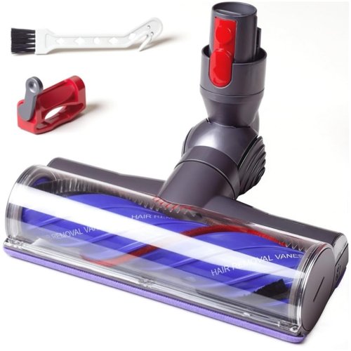 Laymi Upgraded Anti-Tangle Vacuum Head Replacement Compatible with Dyson V8 V7 V10 V11 V15 Cordless Vacuums, Quick Release Motorhead Attachment Parts for Hardwood Floor & Thin Carpets