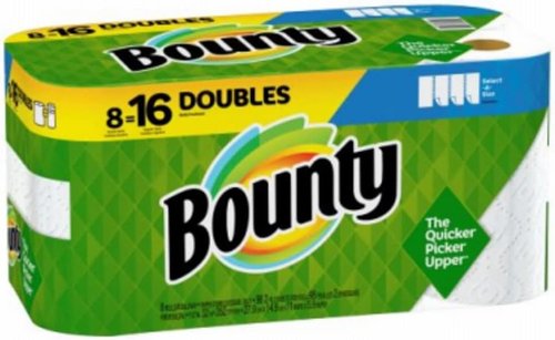 Bounty Select-A-Size Paper Towels - White, 8 Count | Strong & Absorbent for Everyday Use