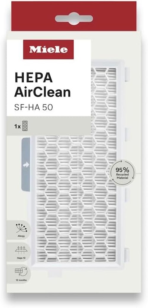 Miele HEPA AirClean Filter - TimeStrip Technology for Miele Vacuum Cleaners | Superior Filtration