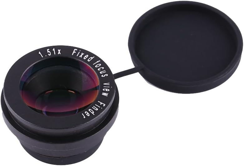 AlcheLHymist 1.5X 6 Fixed Focus Viewfinder Eyepiece Magnifier for DSLR Camera, Durable Eyecup with Mount Bases, Clear