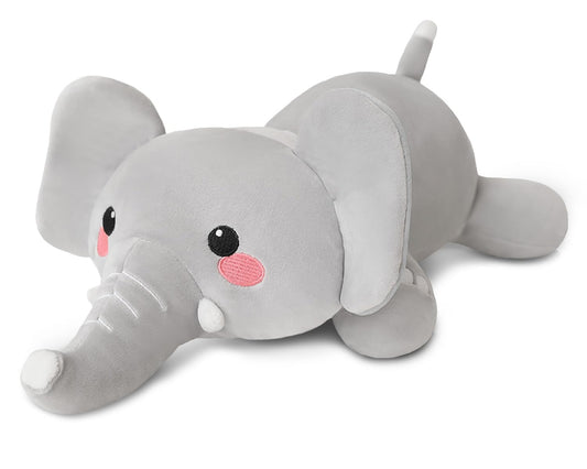 TOYSYM Weighted Stuffed Animals, 3.74 lbs Elephant Stuffed Animal with Weighted Beads, Cute Plush Toy Pillow Gifts for Adults Kids Boys Girls
