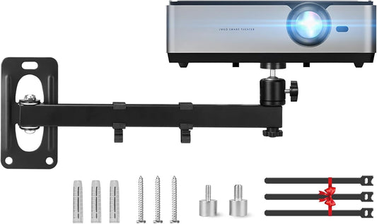 2-Be-Best 12IN 31CM 1/4" M4 M6 Projector Wall Mount Ceiling Projector Mount Longer Length / Wall Projectors Mounts