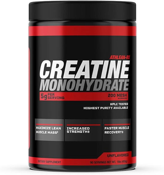 X-CREATINE Pure Micronized Creatine Monohydrate Powder - Supports Muscle Strength, Power, and Recovery - Gluten-Free, Non-GMO, Performance Enhancing Supplement (90 Servings)