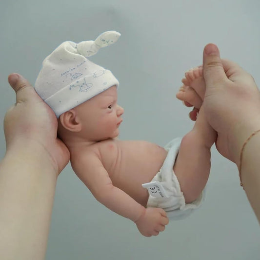 MYREBABY 12" Micro Preemie Full Body Silicone Baby Doll Boy John Lifelike Reborn Doll Surprice Children Anti-Stress