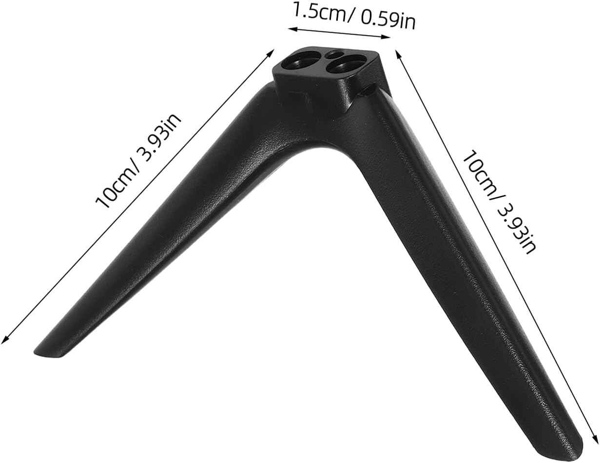 ARTIBETTER 15mm No-Drill Tabletop Tv Stand Bracket with Dual-Hole Plastic Feet, Television Support Holder for Flat