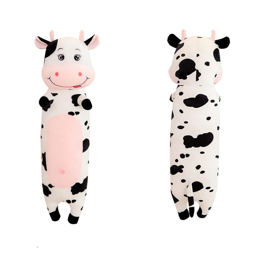 TEFU Cute and Creative Cow Plush Toy: A Soft and Adorable Cartoon-Style Hugging Pillow—Perfect as a Birthday Gift for Friends and Kids (100cm/39.3in)