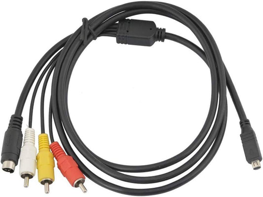 5 Feet/1.5M (1 Pack) AV Cable for Sony Handycam Mini DV and DVD Camcorders-Black