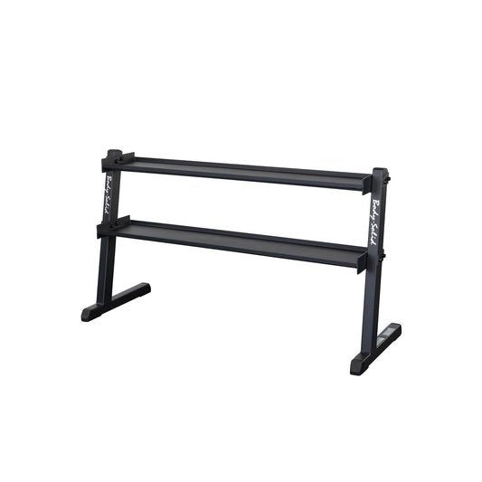 Body Solid (GKR60) 2-Tier Kettlebell Rack, 1000lb Weight Stand Storage, Commercial and Home Gym Strength Training Organizer