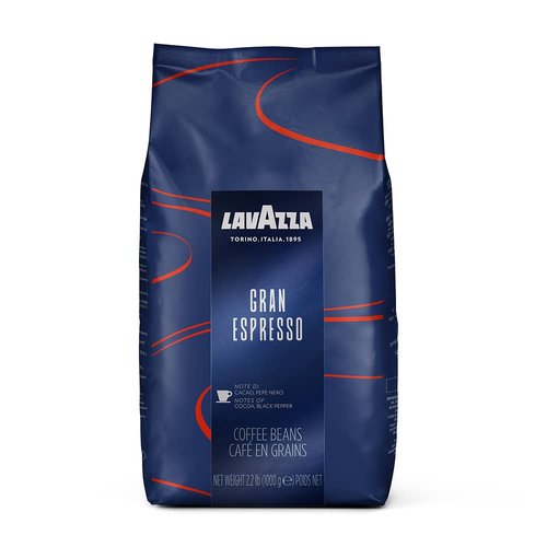 Lavazza Grand Espresso Whole Bean Coffee - Medium Roast, 2.2 lbs (Pack of 2)