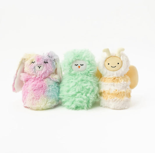 Slumberkins Hatch & Hugs KinFlip Set - Includes Rainbow Bunny, Clover Peep & Sunny Bee KinFlips