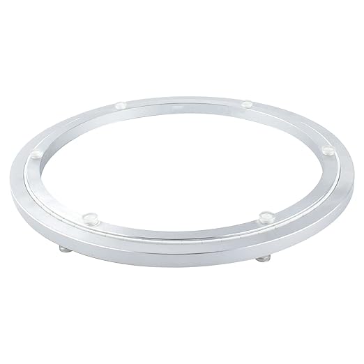 TamBee 14 Inch Mute Lazy Susan Bearing, 330 LBS Heavy Duty Aluminum Lazy Susan Hardware Kit Rotating Ring Mechanism for Dining Tables, DIY Projects(Base Only)