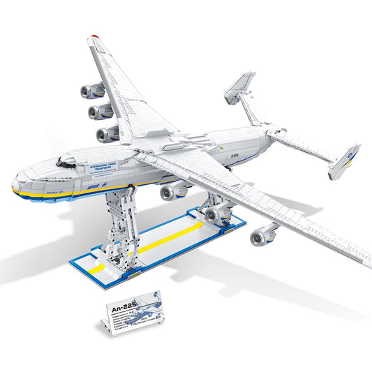 DUANT Antonov An-225 Technik 1:84 Large Transport Aircraft Building Blocks Set, 5350 Pieces MOC Airplane Model Building Kit, Military Fans Model- Collection Gift for Adult