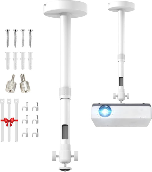 2-Be-Best -Inch 14-24 37-62 cm 360 Projector Mount with New Gimbal Screw Longer Length in / Projector Ceiling/Wall