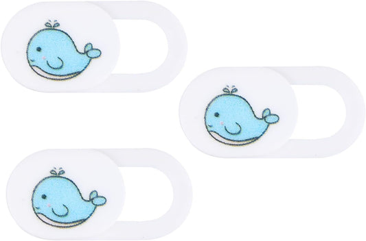 3 Pack ARTIBETTER Whale Pattern Webcam Cover Slide Privacy Protection for Laptop Tablet Computer Lens
